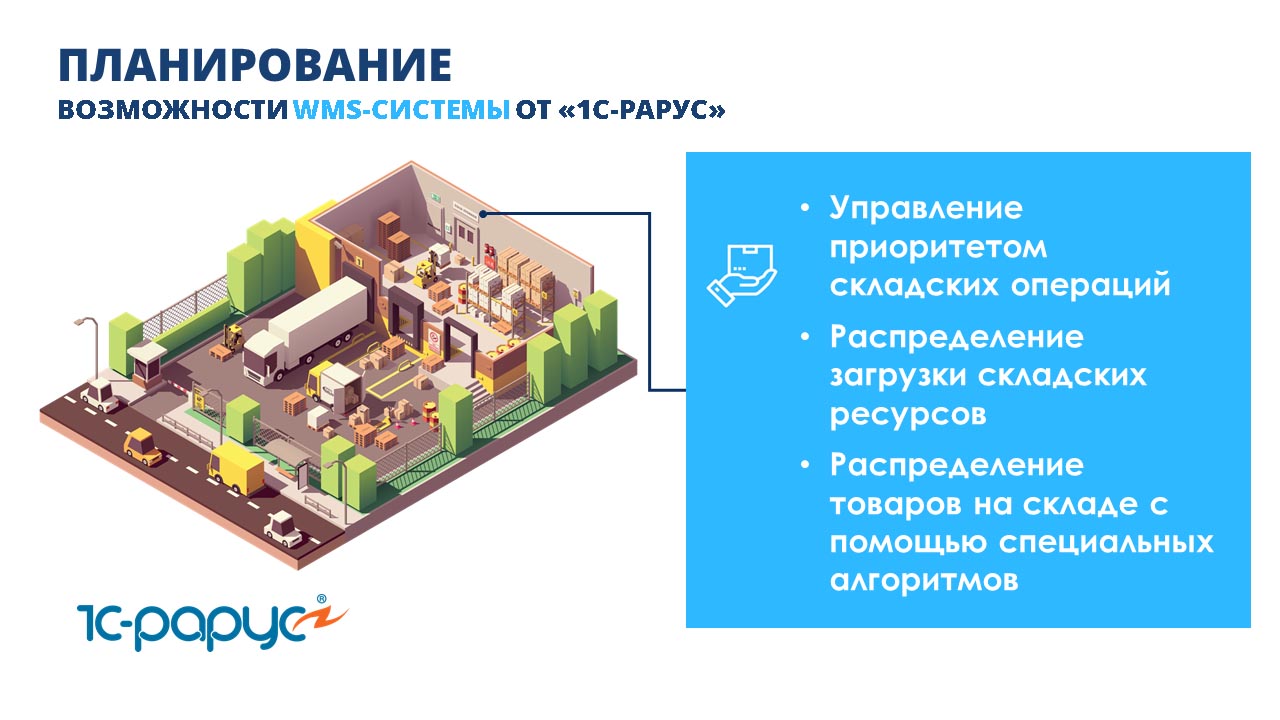 Возможности WMS-системы от «1С-Рарус»