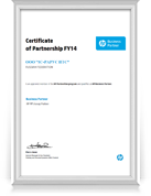 Сертификат «Hewlett Packard»