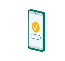 Декоративное изображение мобильный телефон