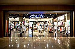 Витрина магазина COLIN’S