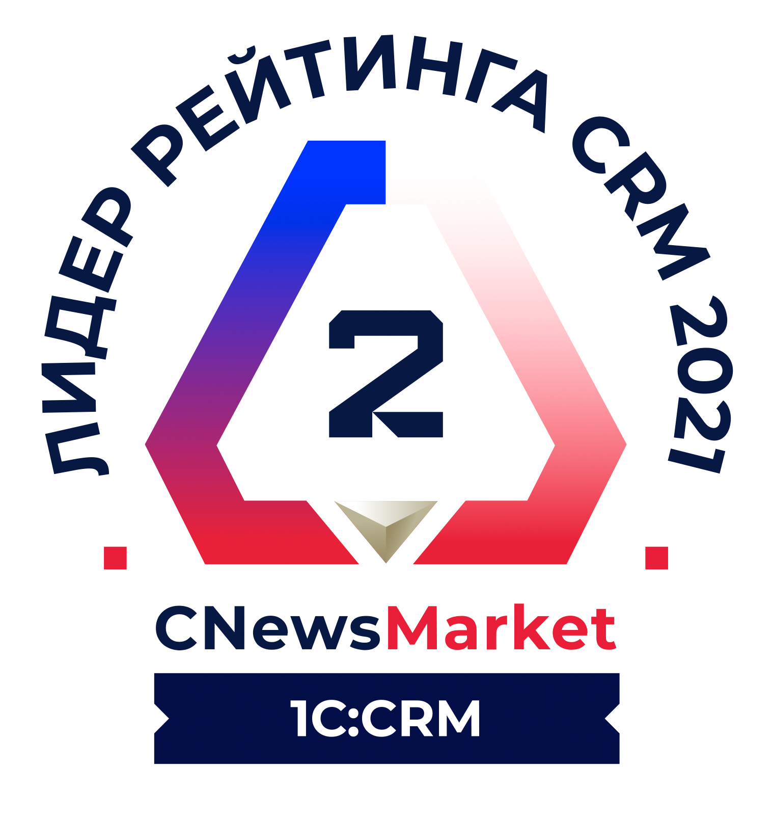 1C:CRM — в тройке лидеров рейтинга CRM-систем за 2021 год!